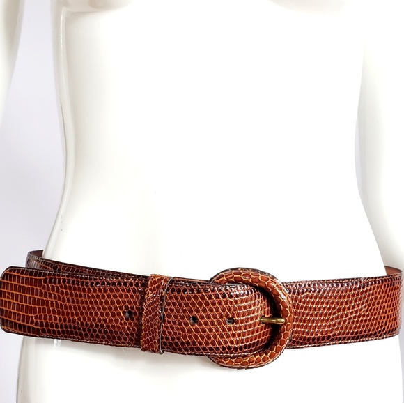 Torino Calcutta Lizard Leather Belt Size 32 main image 7